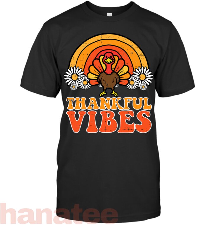 Thankful Vibes Turkey Rainbow 2