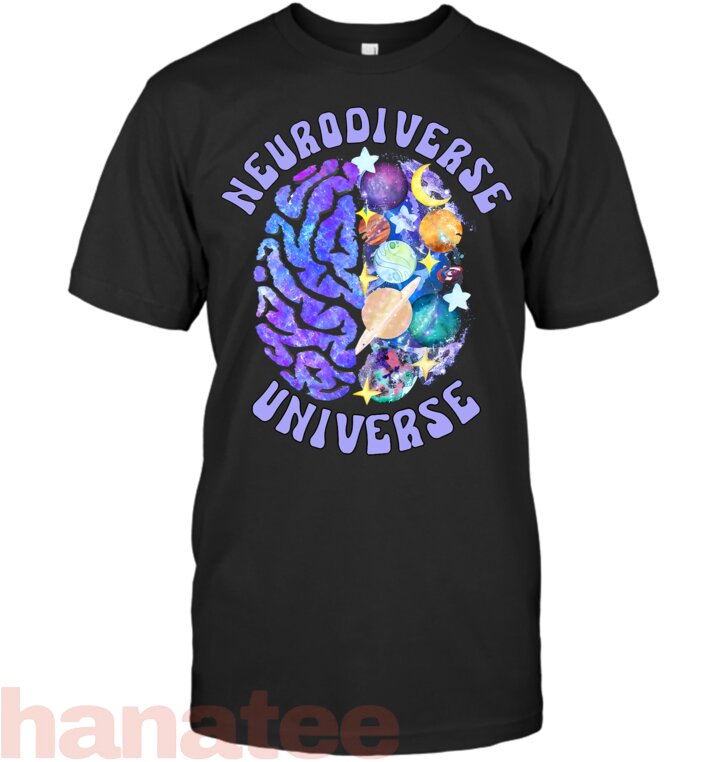 Neurodiverse Universe Neurodiversity Brain ADHD Awareness T-Shirt