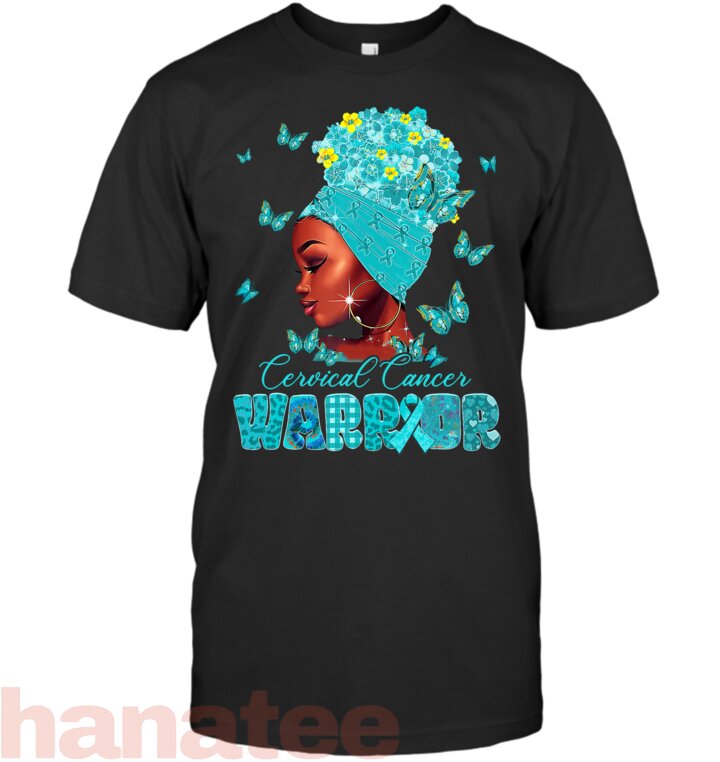 Cervical Cancer Warrior Messy Bun Women
