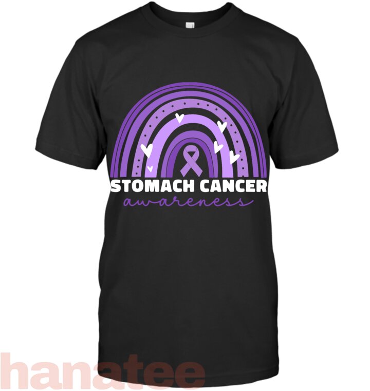 Stomach Cancer Awareness For Women Periwinkle Stomach Cancer T-Shirt