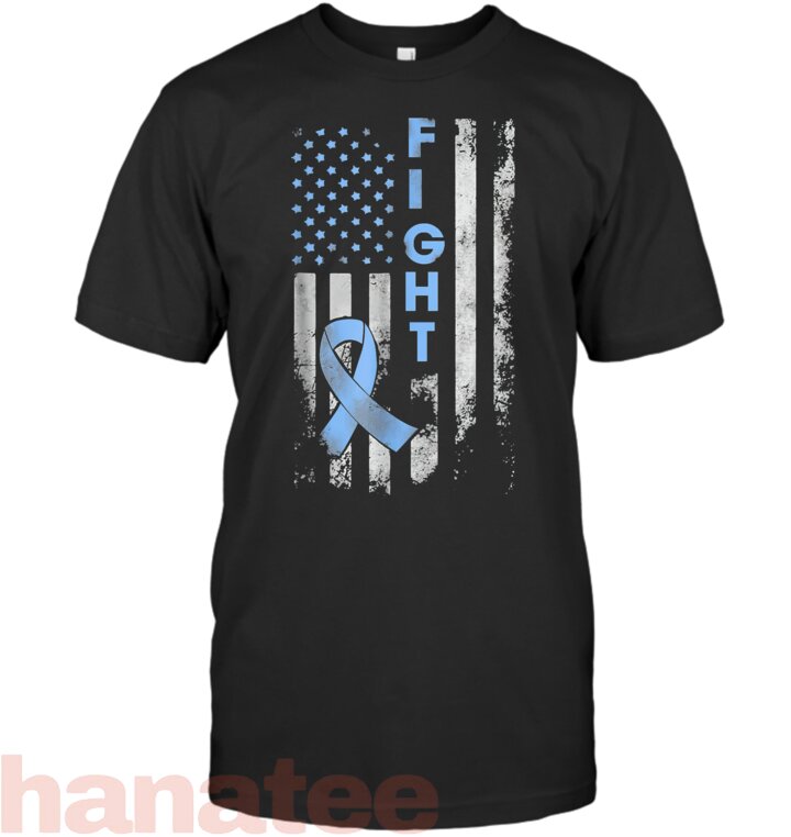 Prostate Cancer Awareness Shirt Fight American Flag