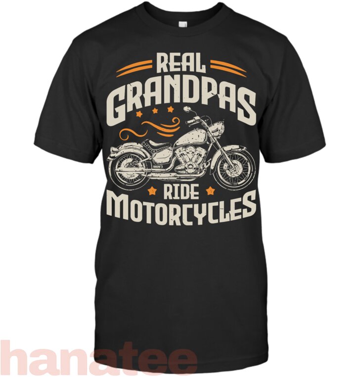 Mens Real Grandpas Ride Motorcycles