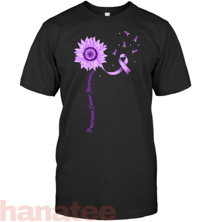 Purple Ribbon Pancreatic Cancer Awareness T-Shirt