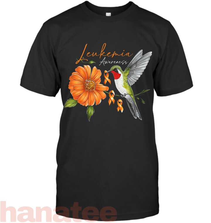 Hummingbird Orange Daisy Leukemia Awareness