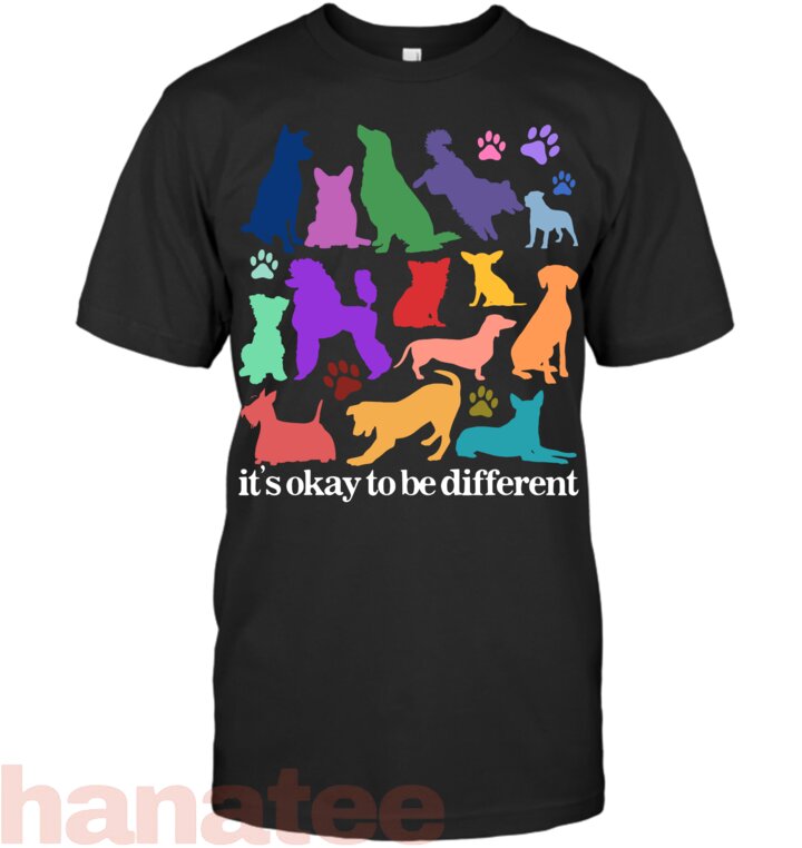 Its Okay To Be Different Rainbow Dog