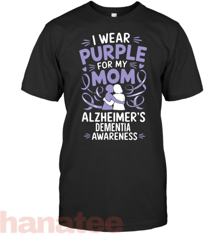 I Wear Purple For My Mom Alzheimer_s Dementia Awareness Tank Top