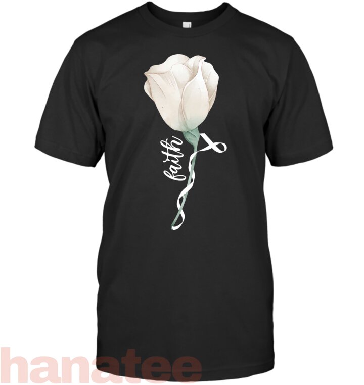 Faith Rose White Ribbon Lung Cancer Awareness