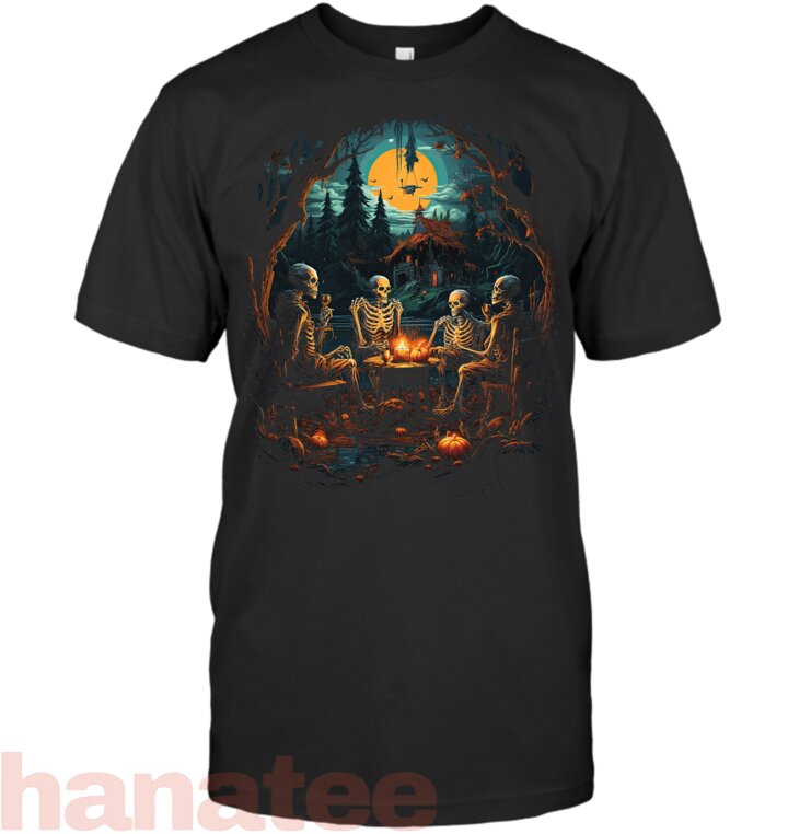 Skeleton Camping Gothic Halloween