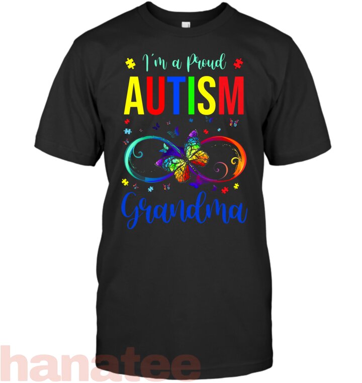 Infinity Im A Proud Grandma Autism Awareness Butterfly