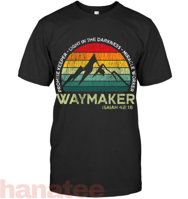 Vintage Waymaker Promise Keeper Miracle Worker Christian T-Shirt