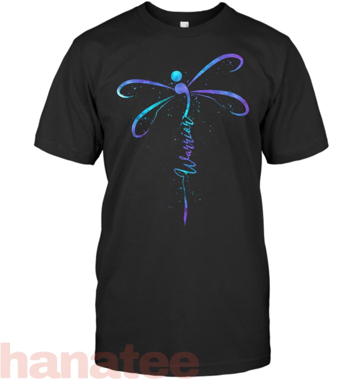 Warrior Dragonfly Semicolon Suicide Prevention Awareness