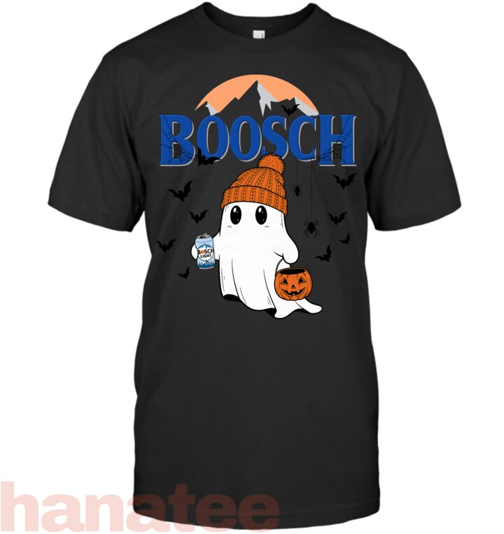 Funny Boo Ghost Halloween Beer Drinking Spooky Season Men T-Shirt
