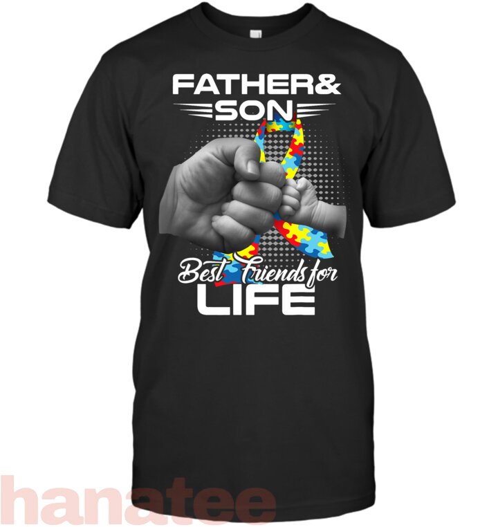 Autism Dad Father & Son Best Friends