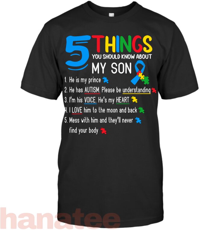 Autistic Son Autism Awareness Support for Mom Dad Parents