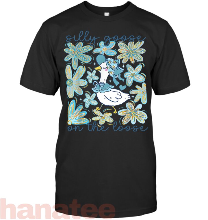 Boho Floral Silly Goose On The Loose