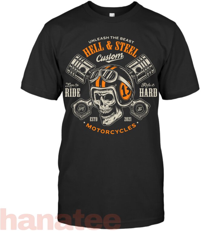 Motorcycle Skull And Piston Crossbones