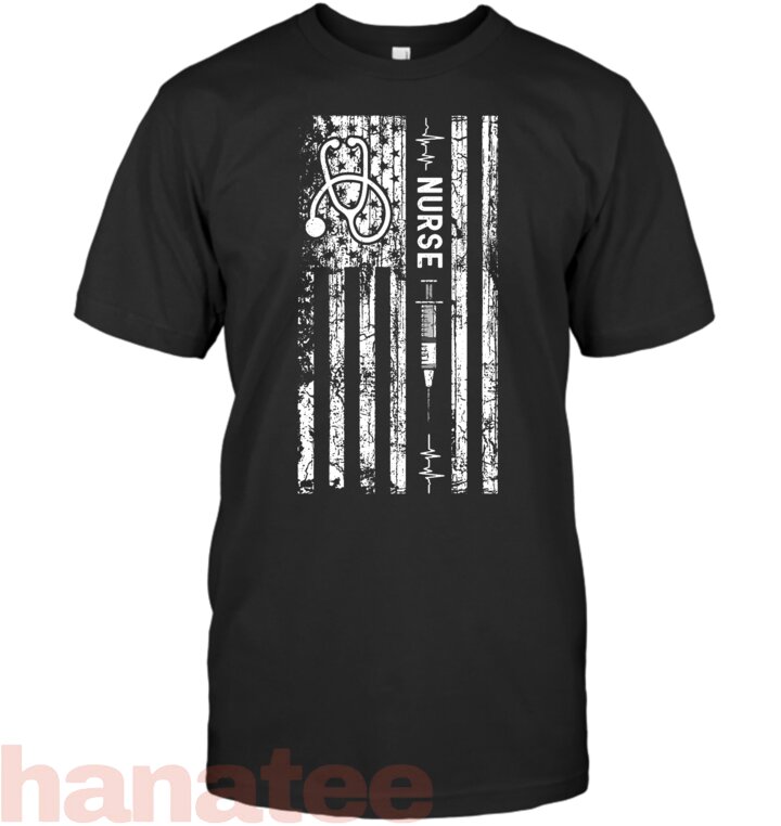 Vintage American Flag Nurse