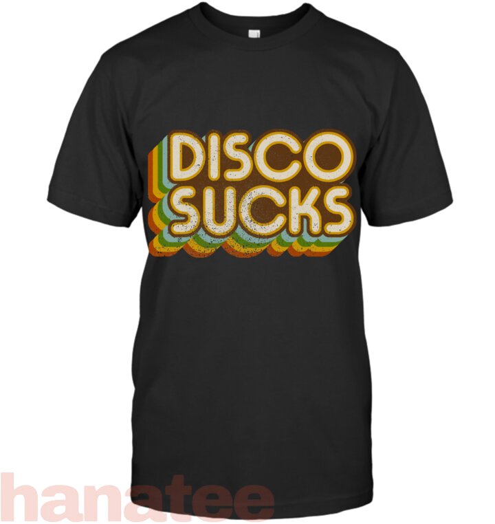 Vintage Disco Sucks Retro Dancing Music