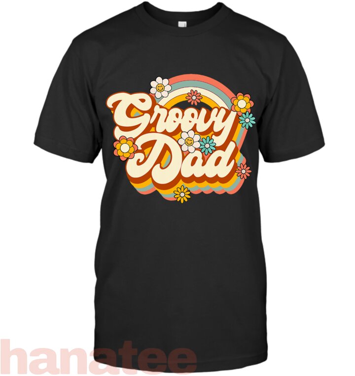 Retro Groovy Dad Birthday Hippie