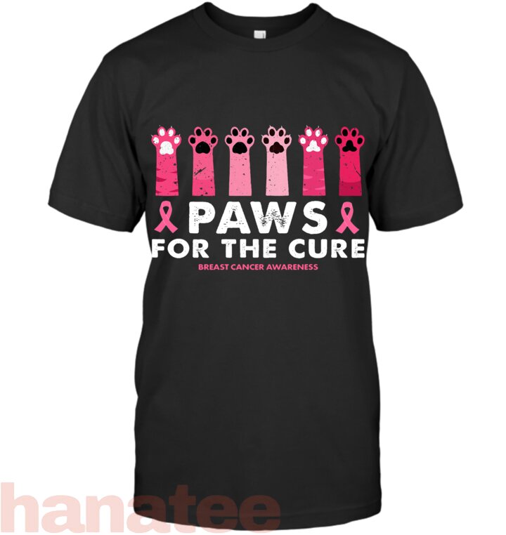 Paws For The Cure Funny Cat Breast Cancer