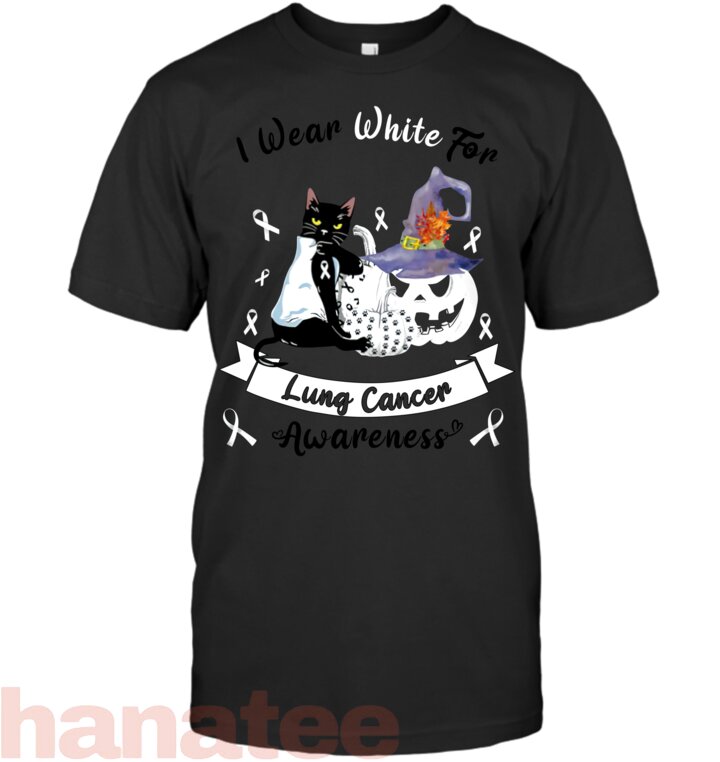 Black Cat Wear White For Lung Cancer