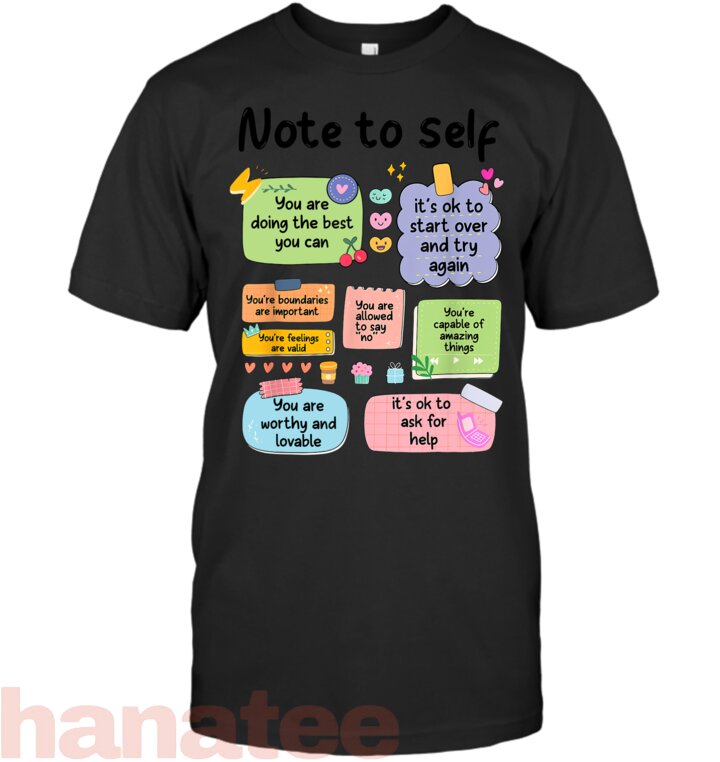 Note To Self Motivational Mental Health Matters