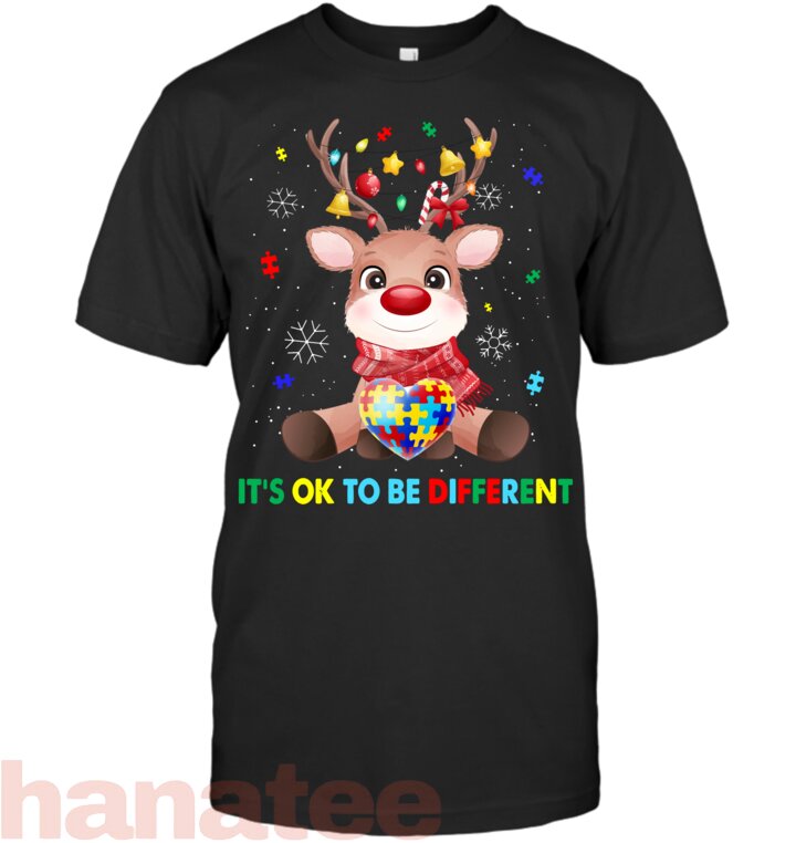 It_s Ok To Be Different Autism Awareness Reindeers