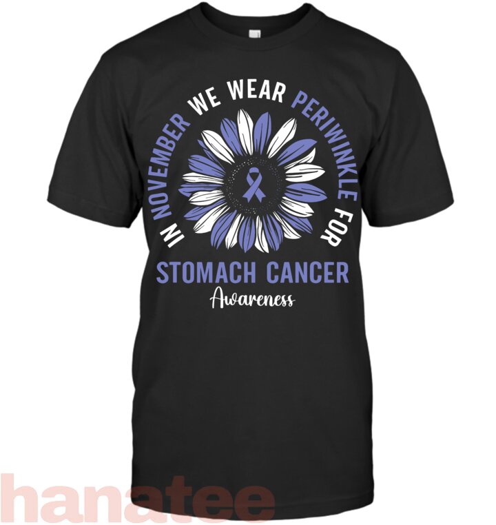 In November We Wear Periwinkle For Stomach Cancer Awareness T-Shirt
