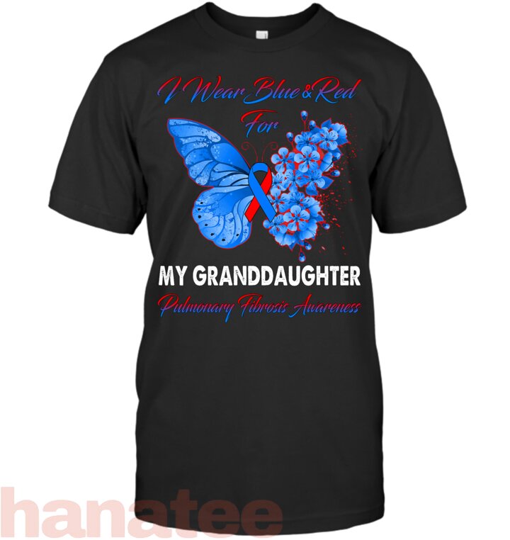 Blue & Red For My Granddaughter Pulmonary Fibrosis