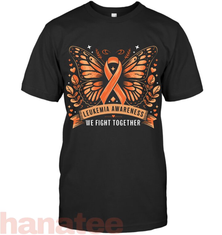 Leukemia Awareness Butterfly Ribbon We Fight Together
