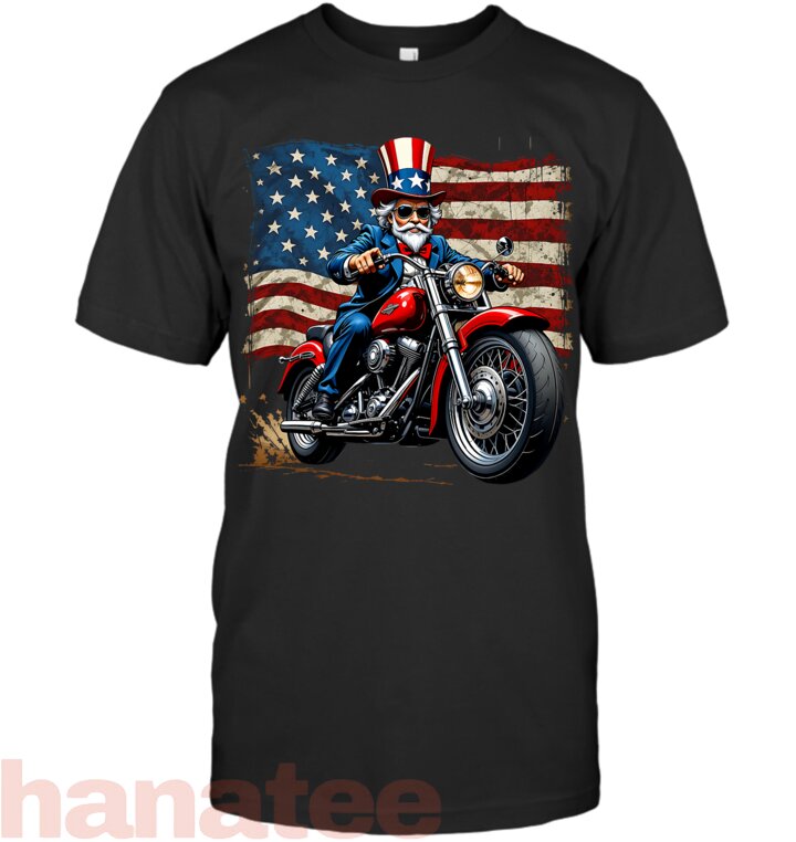 Patriotic Ridding Motorcycle