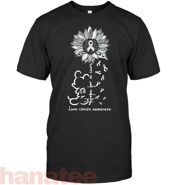 White Grey Sun Flower Lung Cancer