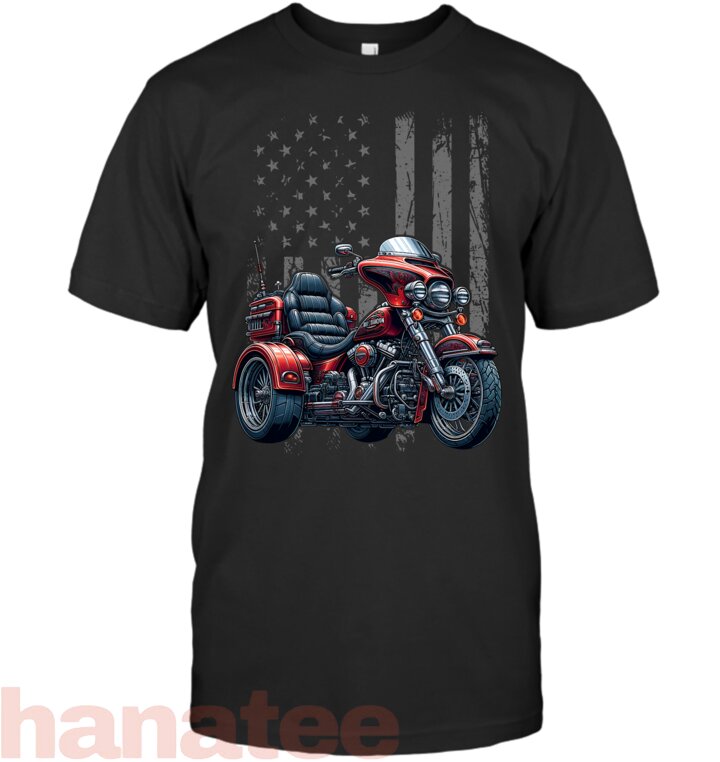 3 Wheels Motorcycle Trike Patriotic