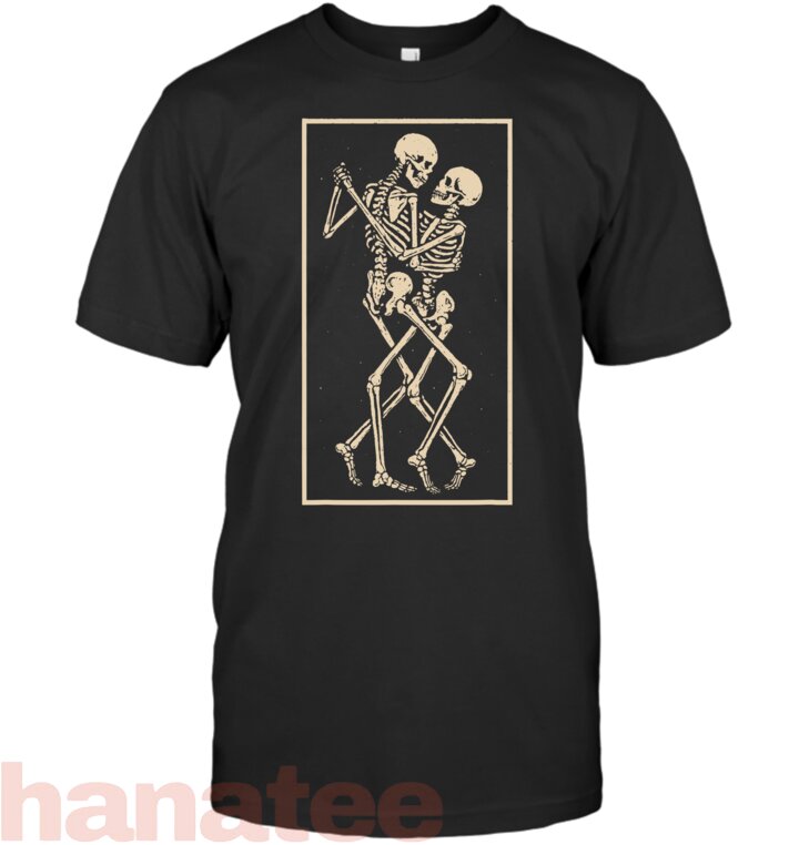 Dancing Skeleton Couple Romantic Halloween
