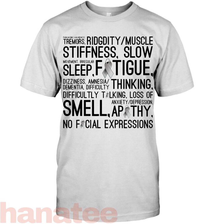 Parkinson_s Awareness  Symptoms Grey Ribbon