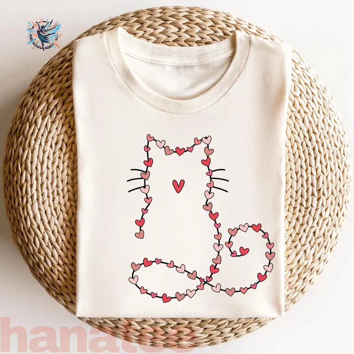 Cat Valentine Heart Cat Mom