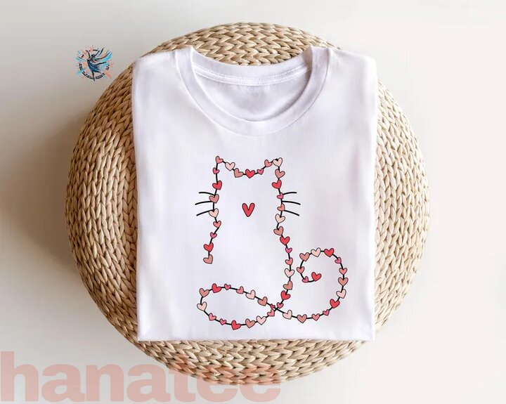 Cat Valentine Heart Cat Mom