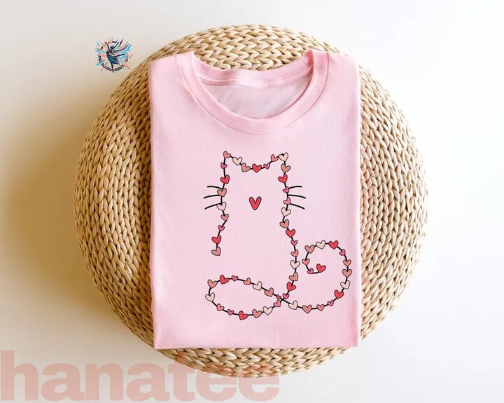 Cat Valentine Heart Cat Mom