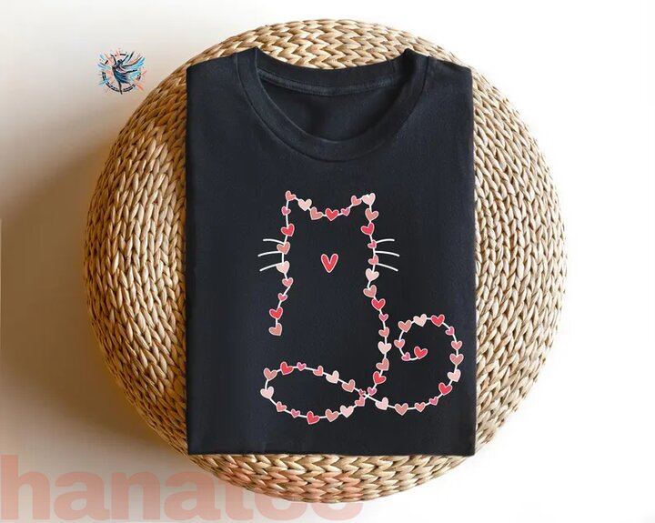 Cat Valentine Heart Cat Mom