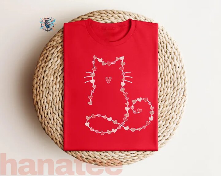 Cat Valentine Heart Cat Mom