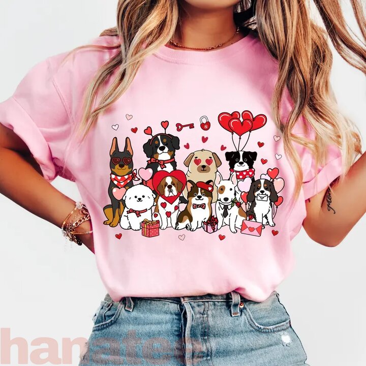 Dog Lovers Dog Paw Heart Valentine's Day