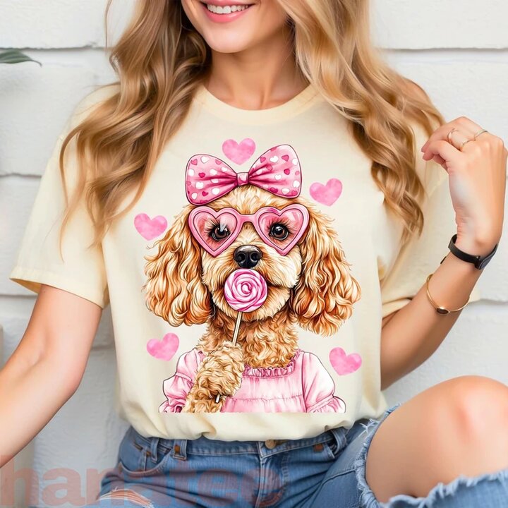 Goldendoodle Coquette Dog Lover Valentine’s Day