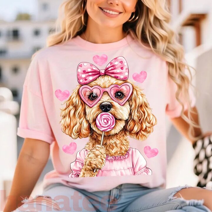 Goldendoodle Coquette Dog Lover Valentine’s Day