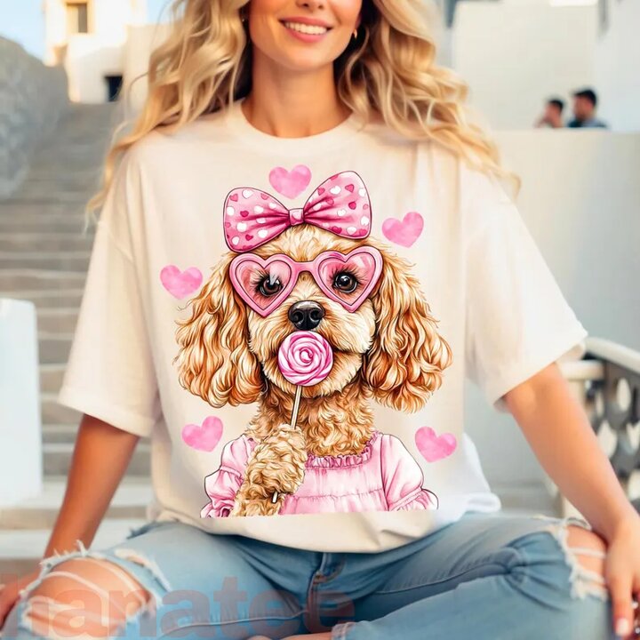 Goldendoodle Coquette Dog Lover Valentine’s Day