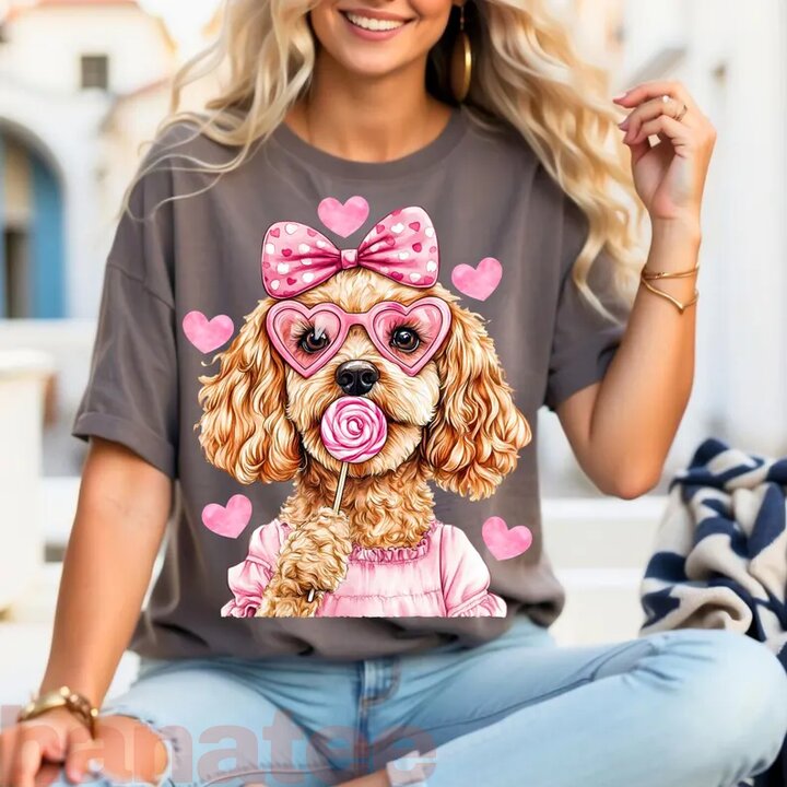 Goldendoodle Coquette Dog Lover Valentine’s Day