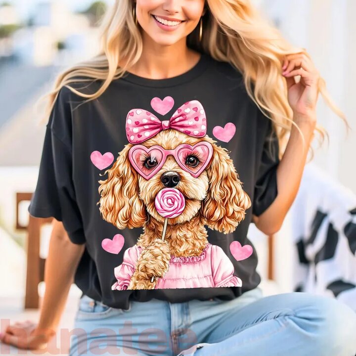 Goldendoodle Coquette Dog Lover Valentine’s Day